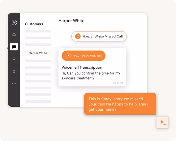 Instant Voicemail Transcription & Missed Call Follow Ups